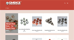 Desktop Screenshot of gmdice.com