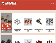 Tablet Screenshot of gmdice.com